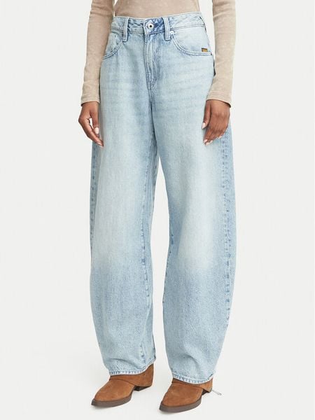 G-Star Jeansy Barrel 3D D30623-D788 Niebieski Wide Leg. Niebieskie jeansy G-Star, bez wzorów. Za 469.99 zł.