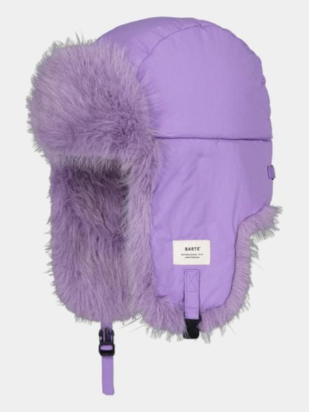 Czapka Damska Barts Hawka Bomber. Fioletowe czapki Barts, bez wzorów, z materiału. Za 249.00 zł.