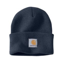 Czapka zimowa Carhartt Acrylic Watch Hat. Fioletowe czapki Carhartt, bez wzorów. Za 70.99 zł.