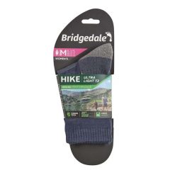 Skarpety do trekkungu damskie Bridgedale HIKE UL END BO ORI LD. Niebieskie skarpety Bridgedale, bez wzorów, z wełny. Za 86.99 zł.