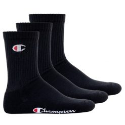 Skarpety Champion U24558 3-pack. Czarne skarpety Champion, bez wzorów. Za 34.90 zł.