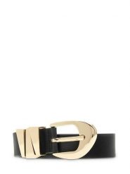 Guess Pasek BW9479 P6330 Czarny. Czarne paski Guess, z aplikacjami, ze skóry. Za 324.99 zł.