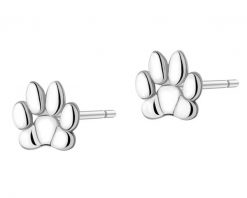 Kolczyki srebrne - łapki. Szare kolczyki Apart, srebrne. Za 94.00 zł.