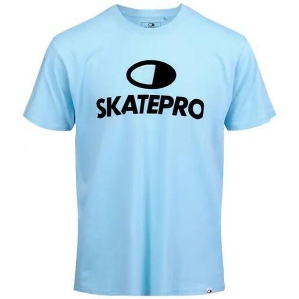 Odzież T-shirts unisex SkatePro Koszulka - M - Sky Blue. Niebieskia bluzki SKATEPRO, m, bez wzorów, z materiału, sportowe, bez kołnierzyka, bez ramiączek. Za 119.99 zł.