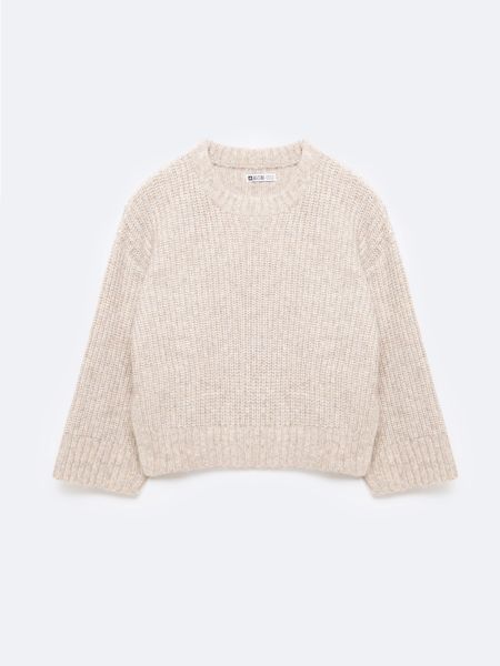 Sweter damski beżowy Amaya 805. Brązowe swetry Big Star, l, bez wzorów, z dzianiny, bez ramiączek. Za 249.99 zł.