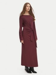 BOSS Sukienka codzienna 50568970 Bordowy Regular Fit. Czerwone sukienki Boss, na co dzień, s, bez wzorów, bez kołnierzyka, bez ramiączek, proste. Za 699.99 zł.