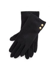 LAUREN RALPH LAUREN Rękawiczki 454833075001 Czarny. Czarne rękawiczki Lauren Ralph Lauren, bez wzorów, z dzianiny. Za 379.99 zł.