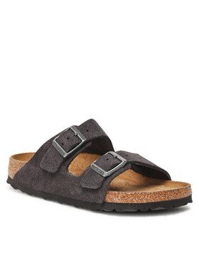 Klapki Birkenstock. Żółte klapki Birkenstock, bez wzorów, bez obcasa. Za 449.99 zł.