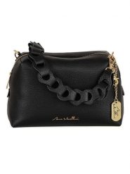 Anna Morellini Skórzana torebka "Gessica" w kolorze czarnym - 27 x 20 x 12 cm rozmiar: onesize. Czarne torby na ramię Anna Morellini, bez wzorów, z materiału, na ramię, bez dodatków. Za 282.99 zł.