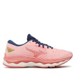 Buty do biegania Mizuno. Czerwone obuwie sportowe Mizuno, bez zapięcia, do biegania, mizuno wave. Za 419.99 zł.