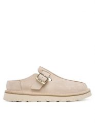 Clarks Klapki Solsbury Mule. 26184170 Beżowy. Brązowe klapki Clarks, bez wzorów, ze skóry, bez obcasa. Za 439.99 zł.