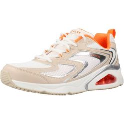 Kapcie SKECHERS TRES-AIR Pomarańczowy. Brązowe obuwie domowe Skechers, bez wzorów, z syntetyku, bez zapięcia. Za 260.99 zł.