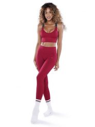 Athleas Top sportowy "Eva" w kolorze czerwonym rozmiar: XS/S. Czerwone koszulki sportowe Athleas, bez wzorów, z materiału, bez ramiączek, outdoorowe. Za 130.99 zł.