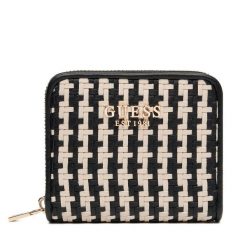 Mały Portfel Damski Guess. Czarne portfele Guess, z aplikacjami. Za 219.99 zł.