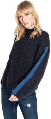 SWETER DAMSKI LEE CHUNKY KNIT MIDNIGHT NAVY L52ZJXMA 112112160. Niebieskie swetry Lee, l, bez wzorów, bez ramiączek. Za 109.99 zł.