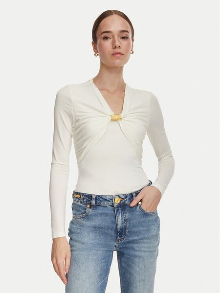 Marciano Guess Bluzka G6YP05 K5118 Kremowy Regular Fit. Białe bluzki Marciano Guess, s, z aplikacjami, z syntetyku, bez kołnierzyka, bez ramiączek. Za 519.99 zł.