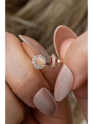 Heliophilia Pozłacane kolczyki-wkrętki z cyrkoniami rozmiar: onesize. Czerwone kolczyki Heliophilia, z cyrkonią, pozłacane. Za 32.95 zł.