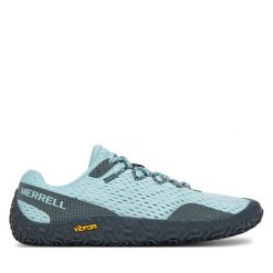 Buty do biegania Merrell. Niebieskie obuwie sportowe Merrell, bez zapięcia, do biegania. Za 399.99 zł.
