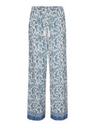 Vero Moda Spodnie "Milan" w kolorze niebieskim rozmiar: XS. Niebieskie spodnie materiałowe Vero Moda, xs, z aplikacjami, z materiału. Za 57.20 zł.