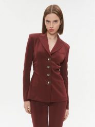 Pinko Marynarka Edvige 100259 A04I Bordowy Slim Fit. Czerwone marynarki i żakiety Pinko, bez wzorów, z syntetyku. Za 749.99 zł.