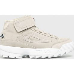 Fila - Buty. Brązowe obuwie sportowe Fila, z materiału, bez zapięcia. W wyprzedaży za 399.90 zł.