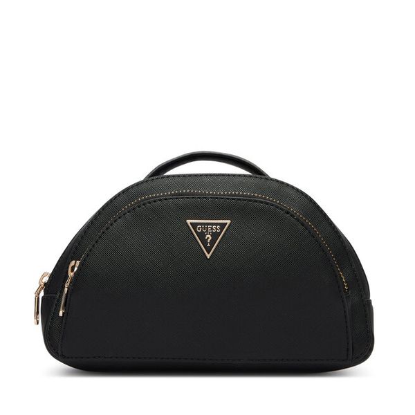 Kosmetyczka Guess. Czarne kufry i kosmetyczki Guess, z aplikacjami, bez dodatków. Za 175.99 zł.