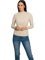 Heine Koszulka w kolorze beżowym rozmiar: 40. Brązowe bluzki Heine, bez wzorów, bez kołnierzyka, bez ramiączek. Za 30.99 zł.