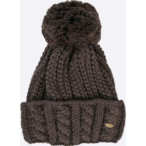 Starling - Czapka. Brązowe czapki Starling, bez wzorów, z dzianiny. W wyprzedaży za 39.90 zł.