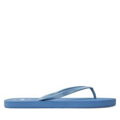 Japonki 4F. Niebieskie klapki 4f, bez wzorów, bez obcasa. Za 29.99 zł.