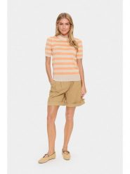 SAINT TROPEZ Sweter w kolorze beżowo-pomarańczowym rozmiar: L. Brązowe swetry Saint Tropez, l, bez wzorów, z wiskozy, bez ramiączek. Za 78.99 zł.