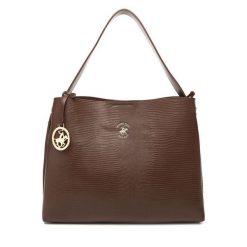 Torebka Beverly Hills Polo Club. Brązowe torebki klasyczne Beverly Hills Polo Club, bez wzorów, bez dodatków. Za 199.99 zł.