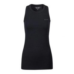 Damski tank top Falke Wool-Tech Light. Czarne topy Falke, bez wzorów, bez kołnierzyka, bez ramiączek. Za 400.00 zł.