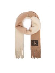 Calvin Klein Szalik LV04F8103G Beżowy. Brązowe szaliki Calvin Klein, bez wzorów, z poliesteru. Za 329.99 zł.