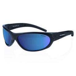 Okulary przeciwsłoneczne MILITARY MARINES Matt Black Blue REVO + ETUI. Czarne okulary przeciwsłoneczne OPC, bez wzorów, militarne. Za 179.99 zł.