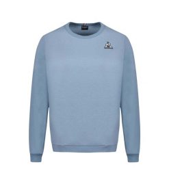 Bluza damska Le Coq Sportif Essentiels N°1. Niebieskie bluzy Le Coq Sportif, bez wzorów, z bawełny, bez kaptura. Za 239.90 zł.