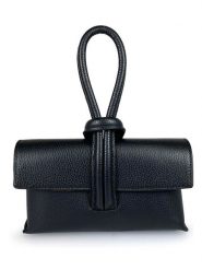 Lia Biassoni Skórzana torebka w kolorze czarnym - 23 x 13 x 6 cm rozmiar: onesize. Czarne torby na ramię Lia Biassoni, bez wzorów, z materiału, przez ramię, bez dodatków. Za 256.95 zł.