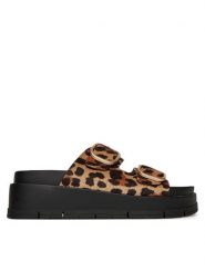 DeeZee Klapki HY62273-2 Czarny. Czarne klapki DeeZee, bez wzorów, z materiału, bez obcasa. Za 149.99 zł.