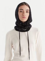 PINKO Komin 106005 A2YY Z99 Czarny. Czarne rękawiczki Pinko, bez wzorów, z materiału. Za 749.99 zł.