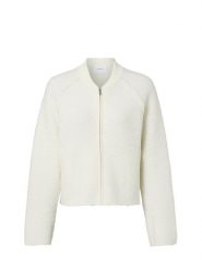 Opus Kardigan damski z wełną - Delny Kobiety Sztuczne włókno biały jednolity, 42. Białe kardigany Opus, bez wzorów, z dzianiny. Za 499.95 zł.