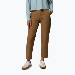 Spodnie damskie Columbia ROC Straight Leg. Brązowe spodnie dresowe Columbia, bez wzorów. Za 299.99 zł.