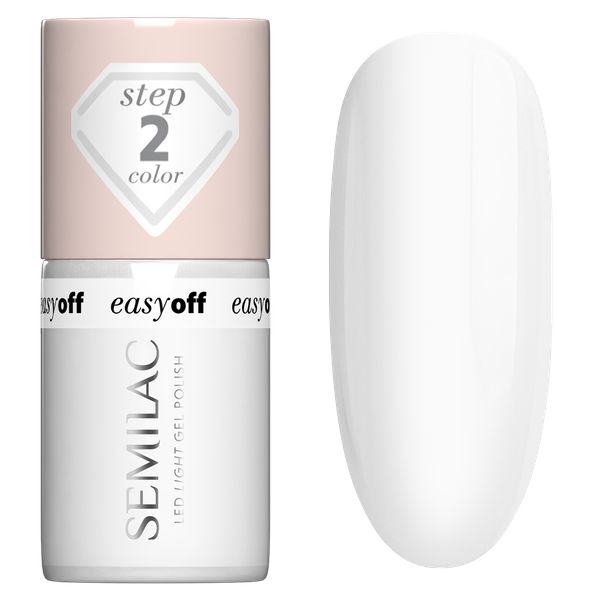 L01 Semilac EASY OFF Lakier do Paznokci LED LIGHT Coconut Milk 7 ml. Białe lakiery Semilac. Za 39.99 zł.