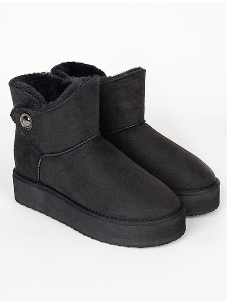 ISLAND BOOT Botki zimowe "Catalina" w kolorze czarnym rozmiar: 41. Czarne botki Island Boot, na zimę, bez wzorów, bez obcasa, bez zapięcia. Za 143.83 zł.