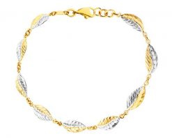 Złota bransoletka - liście. Żółte bransoletki Apart, złote. Za 2,589.00 zł.