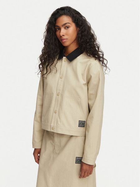 Reebok Kurtka przejściowa Tekla RK25699CCW Beżowy Regular Fit. Brązowe kurtki Reebok, m, bez wzorów, z bawełny, bez kaptura. Za 399.99 zł.