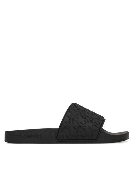 KARL LAGERFELD Klapki KL80903C Czarny. Czarne klapki KARL LAGERFELD, bez wzorów, z syntetyku, bez obcasa. Za 303.99 zł.