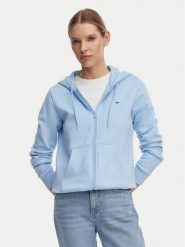 Tommy Jeans Bluza Flag DW0DW19729 Niebieski jasny Regular Fit. Niebieskie bluzy Tommy Jeans, xs, bez wzorów, z bawełny, bez kaptura. Za 369.99 zł.