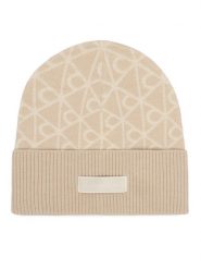 Calvin Klein Czapka LV04F8111G Beżowy jasny. Brązowe czapki Calvin Klein, bez wzorów, z wełny. Za 209.99 zł.
