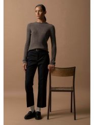 Perfect Cashmere Kaszmirowy sweter "Kylie" w kolorze szarobrązowym rozmiar: L. Brązowe swetry Perfect Cashmere, l, bez wzorów, z kaszmiru, bez ramiączek. Za 349.73 zł.