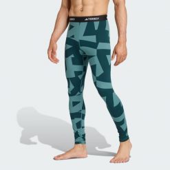 Legginsy bazowe Multi Synthetic Base Layer. Niebieskie legginsy Adidas, s, bez wzorów. Za 219.00 zł.