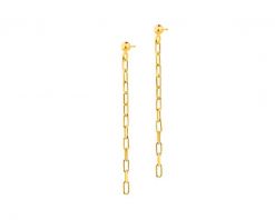 Złote kolczyki - charms. Żółte kolczyki Apart, złote. Za 1,249.00 zł.